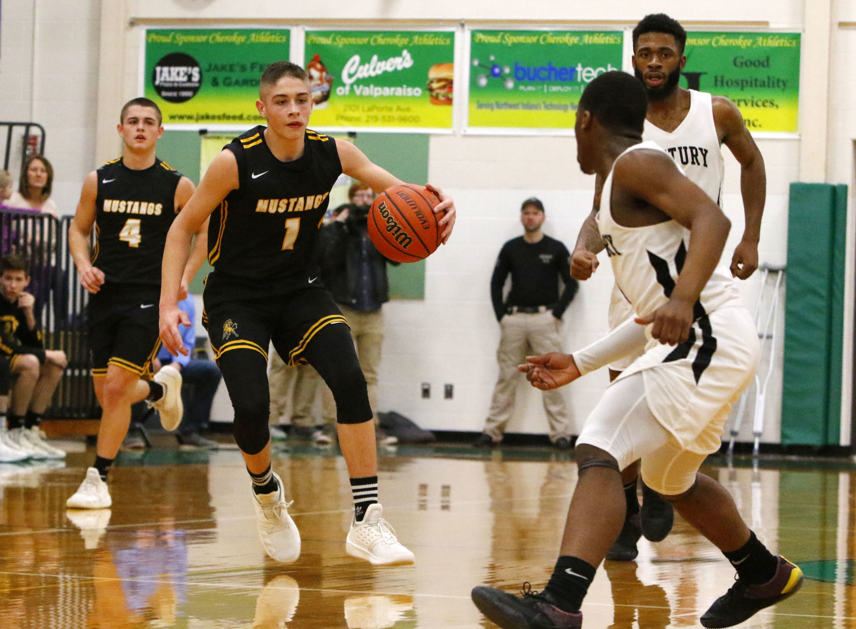 Gallery: Boys basketball Class A sectional final - Kouts vs. 21st Century
